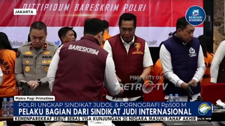 Polri Bongkar Sindikat Judi Online dan Pornografi Asal Taiwan, 2 WNA Buron