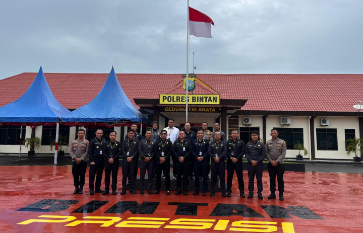 12 Siswa Sespimen Polri KKP di Polres Bintan