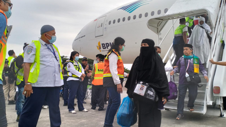 Haji Kloter Pertama Aceh Tiba di Tanah Air