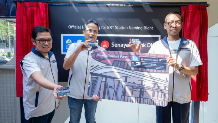 Bank DKI dan Transjakarta Resmikan Penamaan Baru Halte Gelora Bung Karno