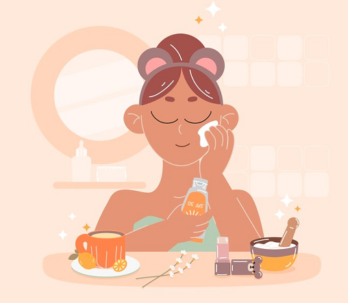 Rutinitas perawatan kulit harus selalu mencakup pembersih, pelembap, dan tabir surya. (Foto: Ilustrasi. Dok. Freepik.com)