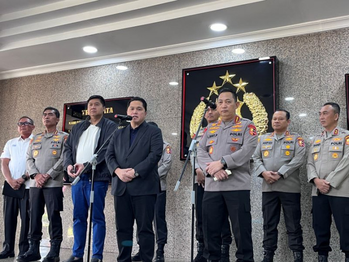 Erick Thohir-Polri Koordinasi Terkait Jadwal Liga Indonesia dan Piala Presiden 2024