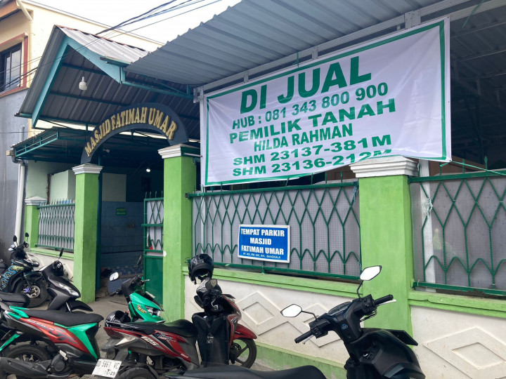 Viral, Sebuah Masjid di Makassar Dijual Pemilik Lahan ke Medsos