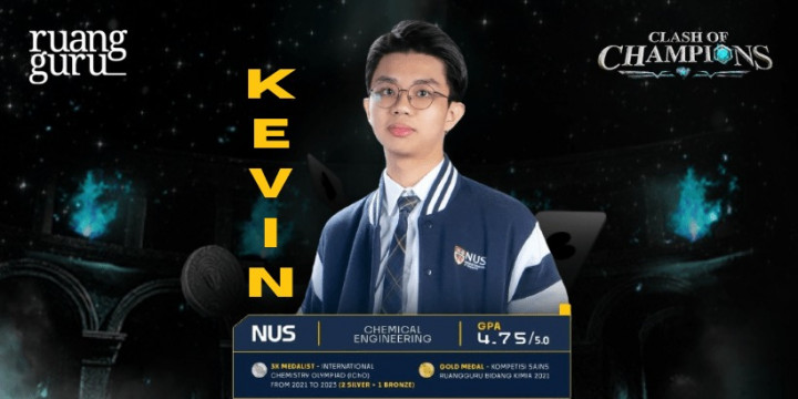 Profil Kevin Lius Bong Peserta Clash of Champions, Pendidikan hingga Prestasinya