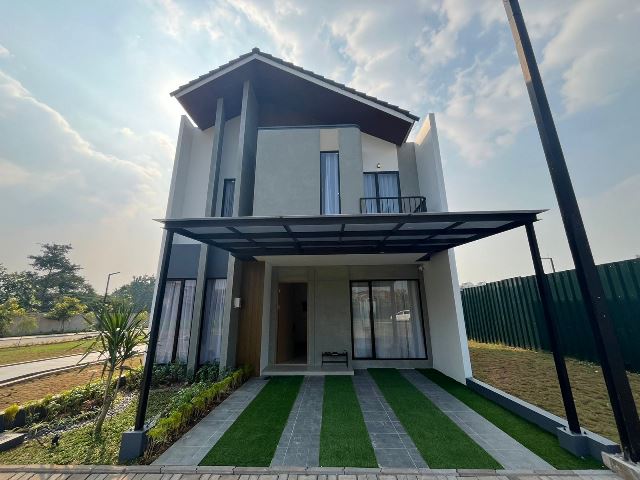 Rumah tapak dengan konsep desain Skandinavia. Foto: Synthesis Huis