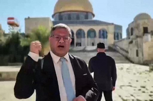 Bikin Ulah Lagi, Menteri Keamanan Nasional Israel Serbu Masjid Al-Aqsa
