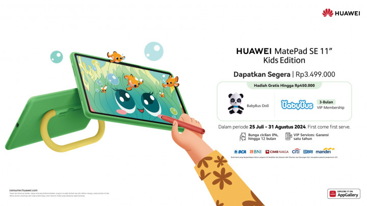 Huawei MatePad SE 11 Kids Edition Meluncur, Khusus Si Buah Hati