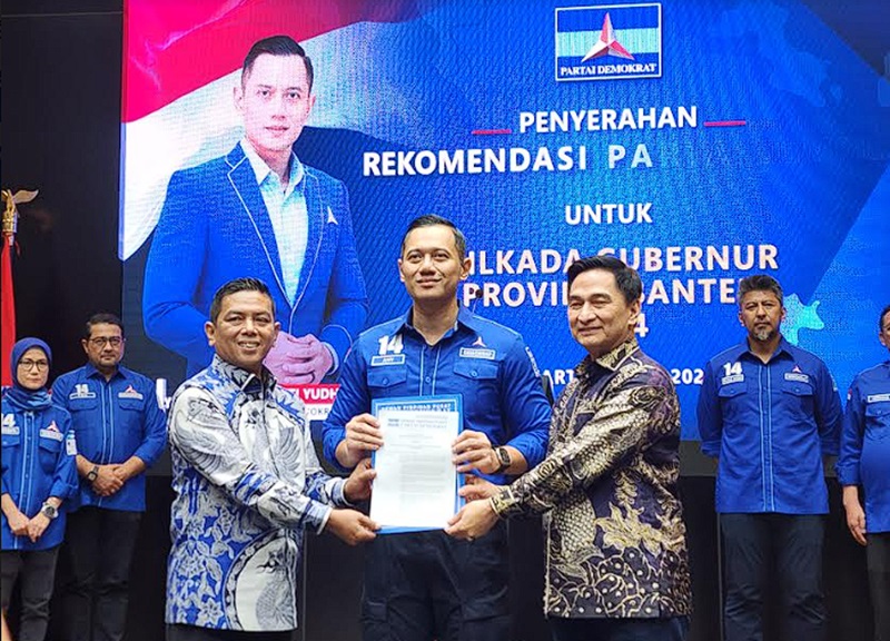 Resmi! Partai Demokrat Beri Rekomendasi Andra Soni dan Achmad Dimyati di Pilgub Banten