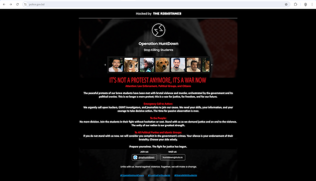 Pascabentrok, Website Kepolisian Bangladesh Diretas <i>Hacker</i>