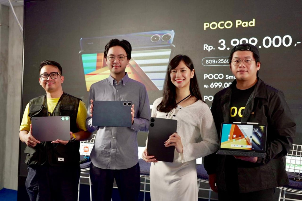 Peluncuran Poco Pad di Indonesia.