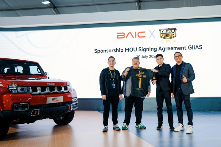 BAIC Jadi Sponsor Tim Dewa United