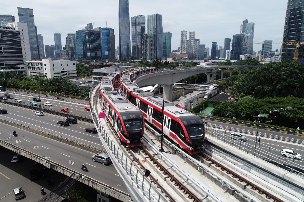 Progres Pembangunan LRT Jakarta Capai 22,4 Persen