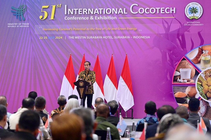 Buka Cocotech Ke-51 di Surabaya, Jokowi Soroti Potensi Besar Ekonomi Hijau Indonesia
