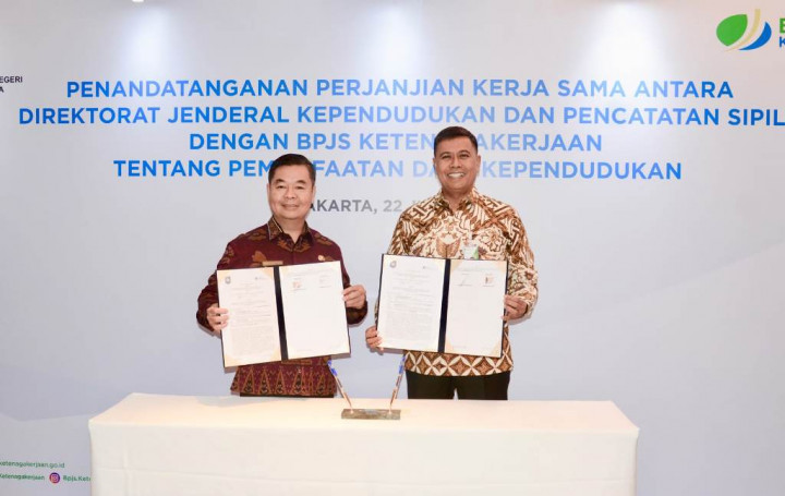 Lanjutkan Kerja Sama, BPJS Ketenagakerjan dan Dirjen Dukcapil Sepakat Manfaatkan Layanan IKD