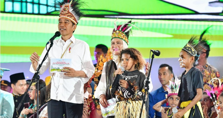 Presiden Hadiri Puncak Peringatan Hari Anak Nasional 2024 di Papua