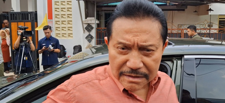 Eks Kepala BIN Hendropriyono Tiba di Rumah Duka Hamzah Has
