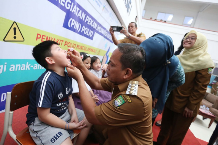 Imunisasi Polio di Kota Tangerang Sasar 245.257 Anak