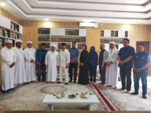 Bakal Calon Gubernur Jawa Barat dari Partai NasDem, Ilham Akbar Habibie, saat bersilaturahmi ke Ponpes Terekat Al Idrisiyyah, Tasikmalaya, Rabu, 24 Juli 2024. Medcom.id/ Roni Kurniawan