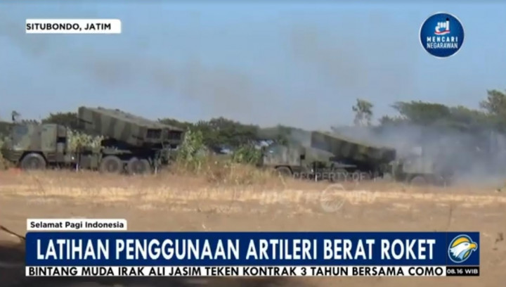 Ratusan Prajurit TNI Gelar Latihan Tembak Senjata Berat di Situbondo
