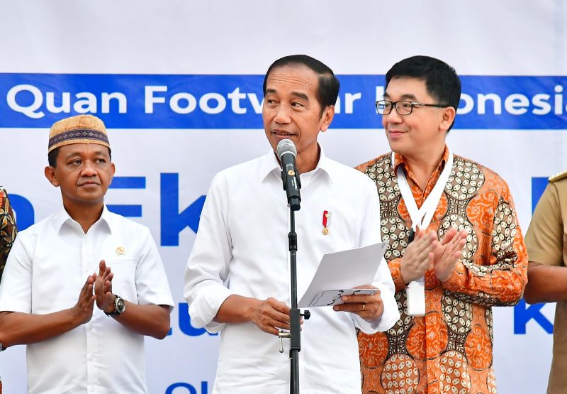 Lepas Ekspor Sepatu Ke Amerika, Presiden Singgung Lapangan Kerja Terbuka Lebar