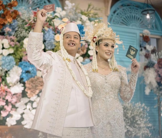 Sah! Dustin Tiffani dan Ditha Rizky Amalia Resmi Suami-Istri