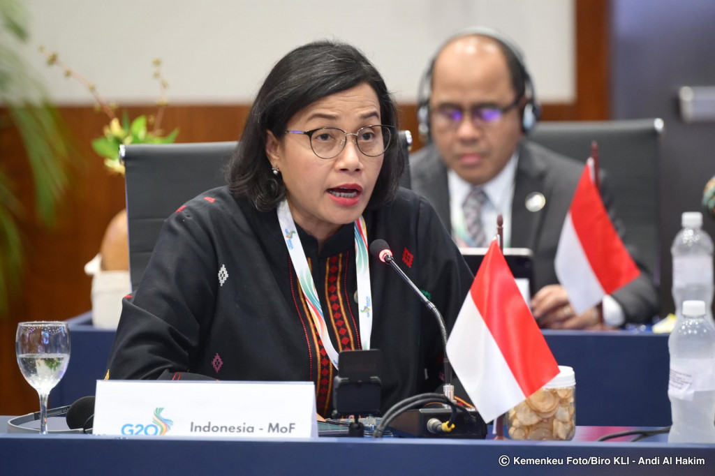 Menkeu Sri Mulyani Indrawati pada FMCBG G20 di Brasil. Foto: dok Kemenkeu.