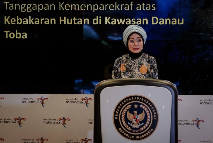 Kebakaran Hutan di Kawasan Danau Toba, Ini Tanggapan Kemenparekraf