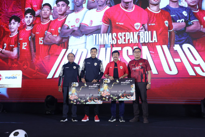 Timnas U-19 menerima bonus Rp1 miliar dari Bank Mandiri (dok. PSSI)