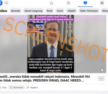 [Cek Fakta] Presiden Israel Ucapkan Terima Kasih Kepada 5 Anggota NU, Ini Faktanya