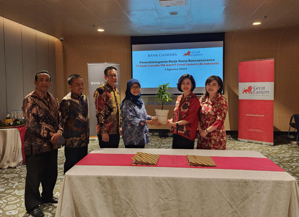 Great Eastern Life Indonesia dan Bank Ganesha berkolaborasi amankan finansial. Foto: dok GEGI