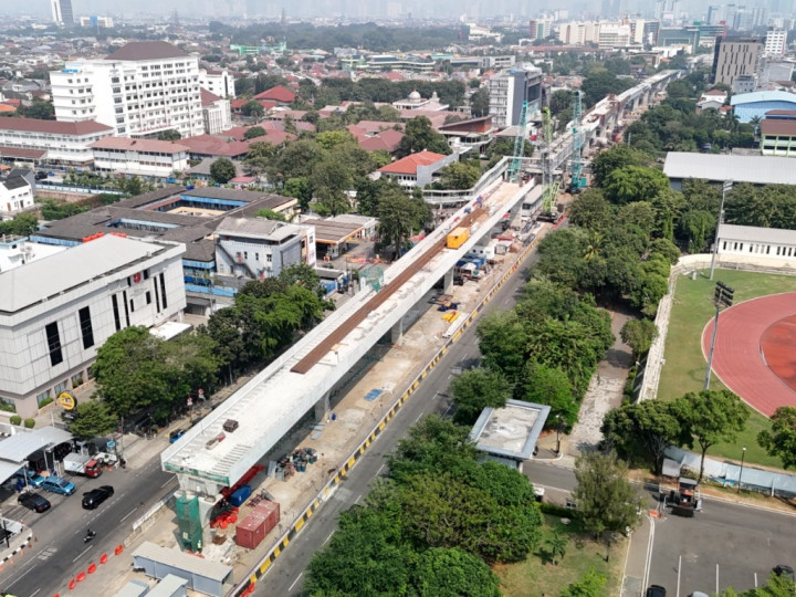 Waskita: Progres Pembangunan LRT Jakarta Fase 1B Sudah 23%