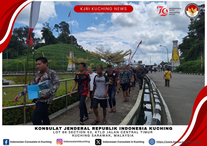 KJRI Kuching Fasilitasi Pemulangan Puluhan WNI via Tebedu-Entikong