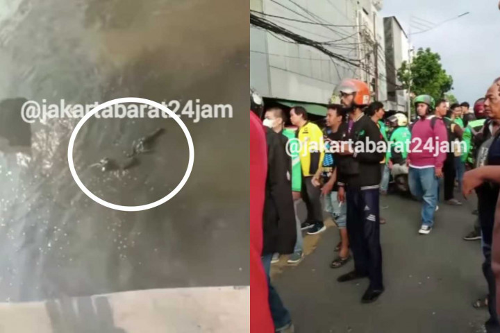 Viral Tarik Paksa Kendaraan Ojol, Motor Debt Collector Berujung Dibuang ke Kali