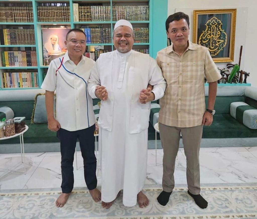 Elite Gerindra Bertemu Rizieq Shihab, Ini yang Dibahas