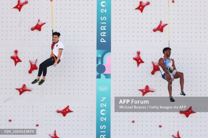 Olimpiade Paris: Atlet Panjat Tebing Indonesia Vedderiq Leonardo Pecahkan Rekor Dunia dan Berpeluang Raih Emas
