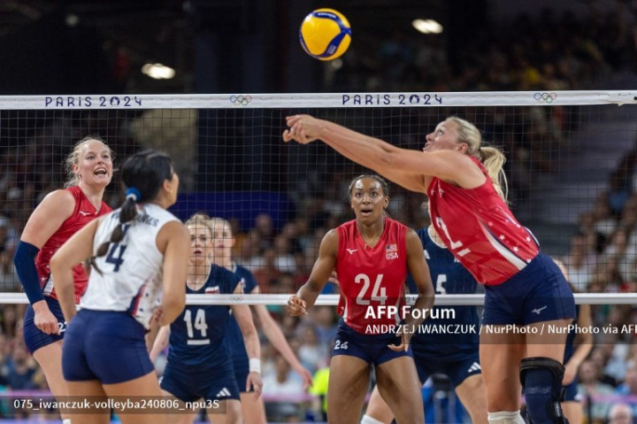 Olimpiade Paris: Tim Putri AS, Brasil dan Italia Susul Turki ke Semifinal Bola Voli