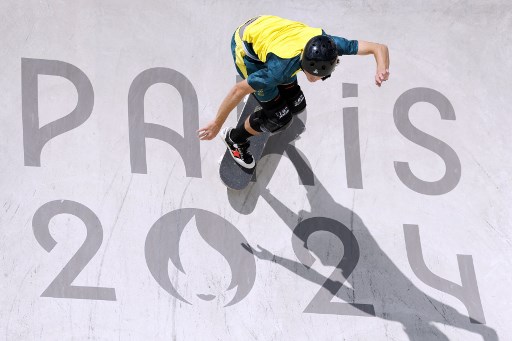 Momen Palmer Pertahankan Emas Skateboard Nomor Taman Putra Olimpiade