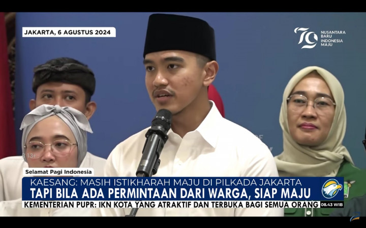 Kaesang Berani Berlaga Lawan Anies dan Ridwan Kamil Walau Belum Pasti Ikut Pilkada Jakarta