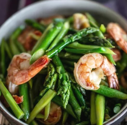 Asparagus Tumis Udang, Simpel Cuma Pakai 5 Bumbu