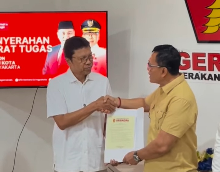 Eks Pj Wali Kota Yogyakarta Dapat Rekomendasi Gerindra Maju di Pilkada