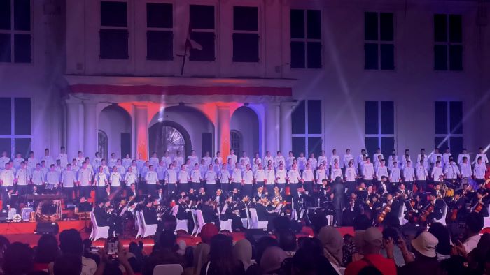 Jelang Tampil di Istana, Gita Bahana Nusantara Unjuk Gigi di Museum Fatahillah