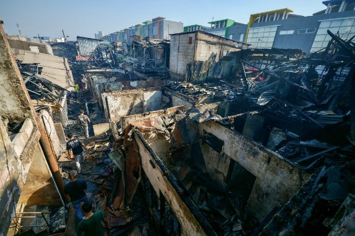 Potret Puing-puing yang Tersisa akibat Kebakaran di Manggarai