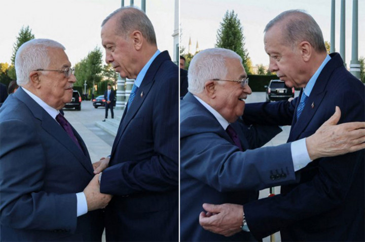 Presiden Palestina Disambut Hangat Erdogan di Turki