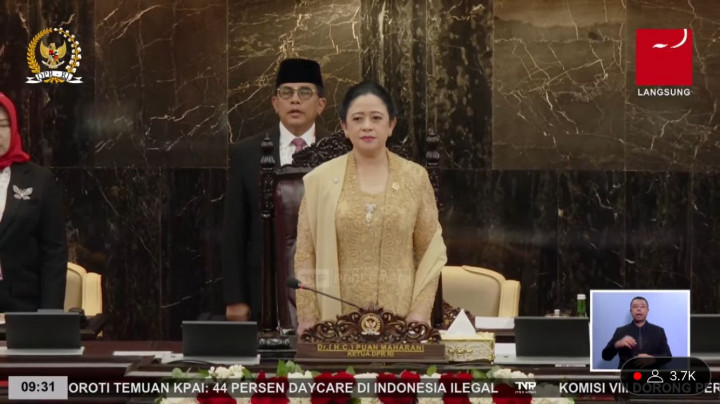 Puan Maharani Kenakan Kebaya Nuansa Emas di Sidang Tahunan MPR 2024, Intip Makna Filosofinya