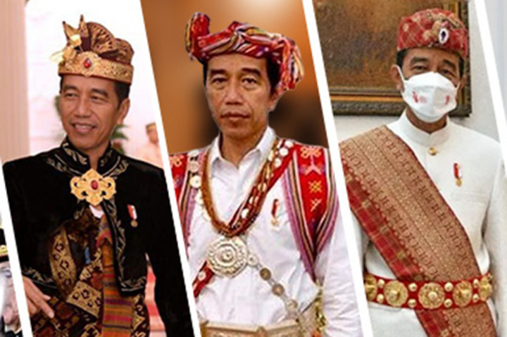 Sejumlah Baju Adat Jokowi Saat Upacara HUT RI