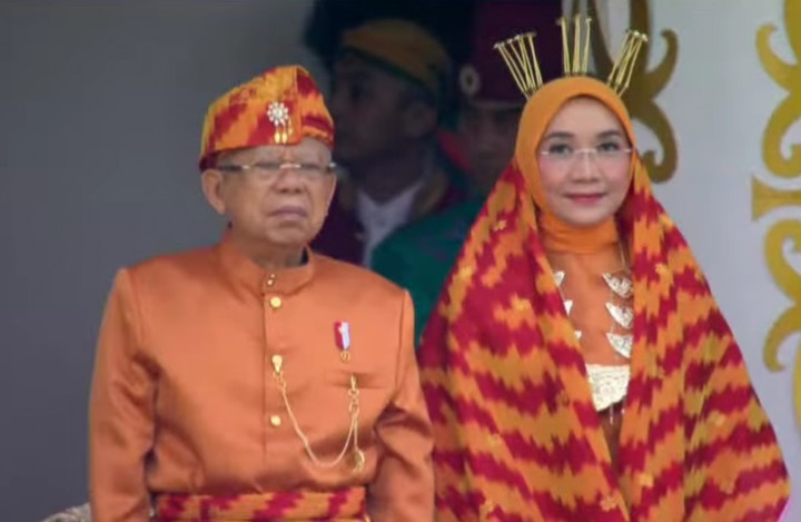 Makna Baju Adat Pontianak yang Dipakai Ma'ruf Amin di Upacara HUT ke-79 RI