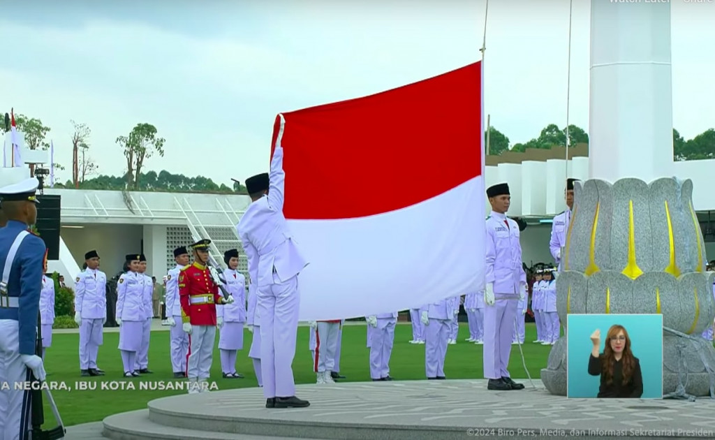 Upacara Penurunan Bendera di IKN Jam Berapa? Ini Jadwal dan Aturannya