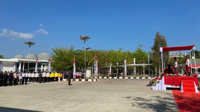 Haru, Puluhan Mahasiswa UI Ikut Upacara HUT Ke-79 RI di Perbatasan Motaain