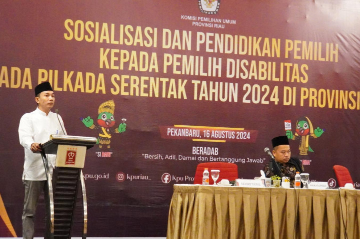 KPU Riau Ajak Pemilih Disabilitas Gunakan Hak Pilih di Pilkada Serentak