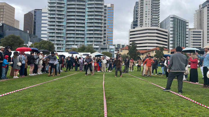 Berlangsung di Taman Publik, Perayaan HUT ke-79 RI di Perth Berlangsung Meriah